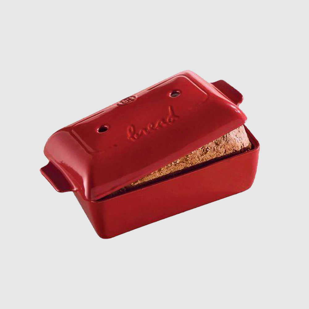 Emile Henry Covered Loaf Pan, French Burgundy Clay, Vented on Food52